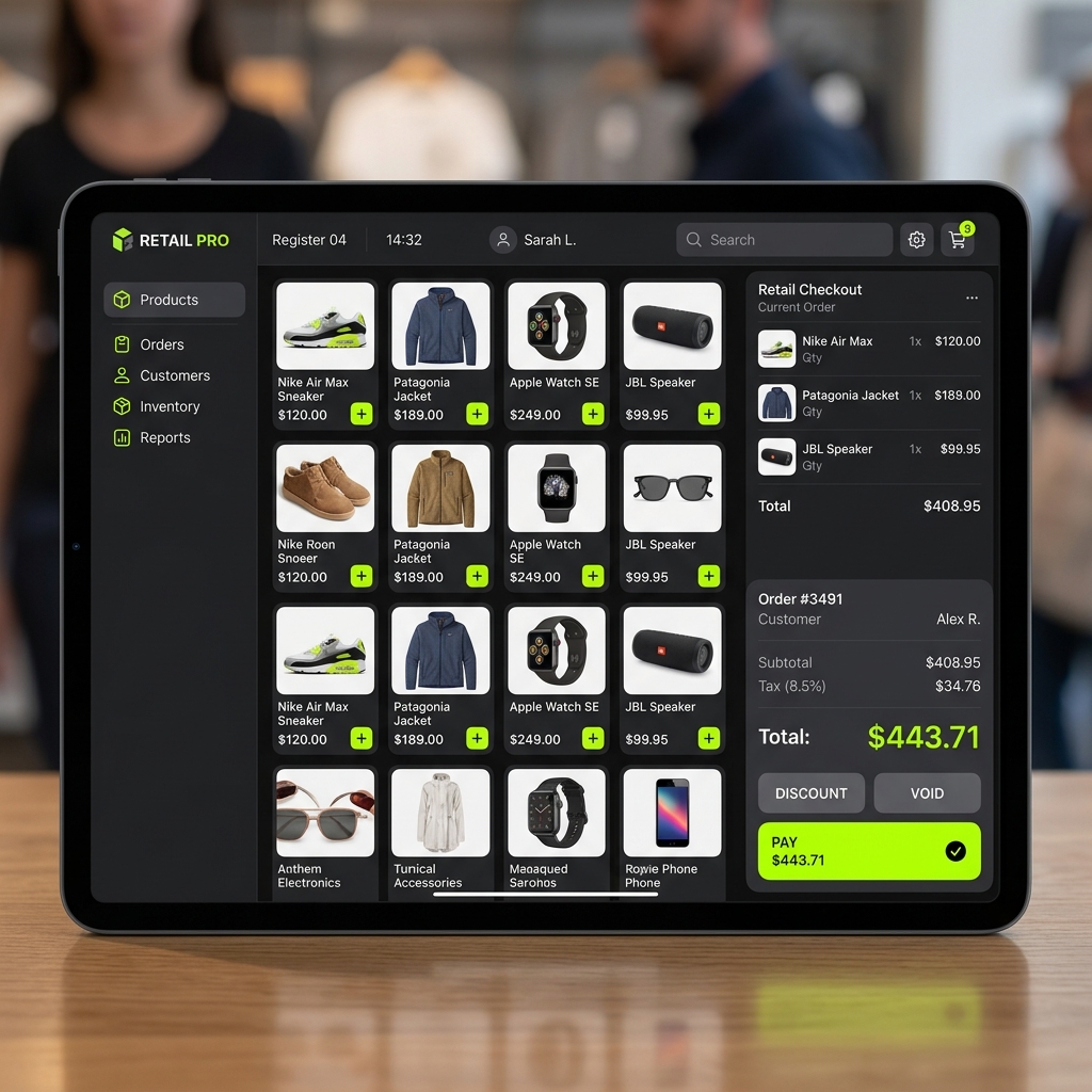Transeus Point of Sale (POS) Interface Mockup